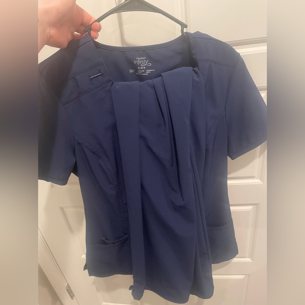 Infinity Blue scrub set